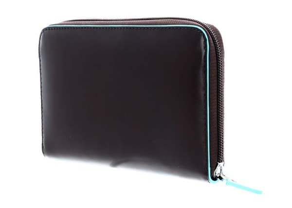 PIQUADRO Blue Square Zip-Around Damplånbok RFID Mogano [97162]