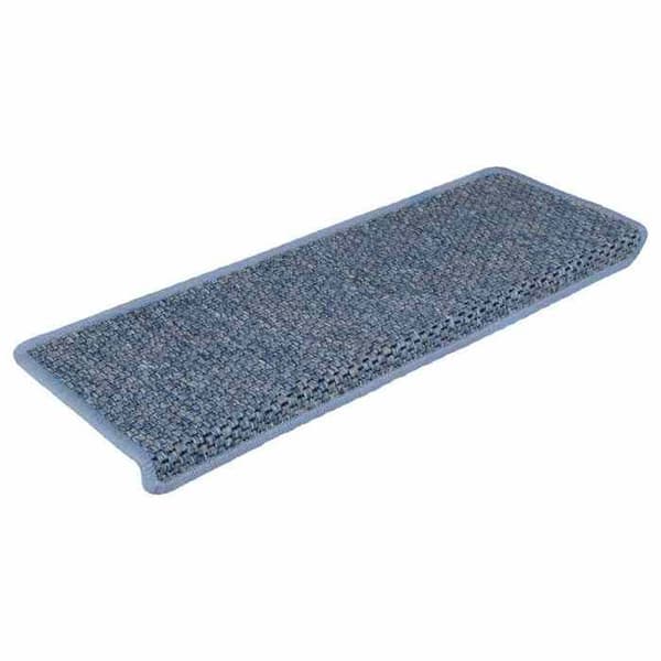 vidaXL Självhäftande Trappmattor 15 st 65x25 cm Blå