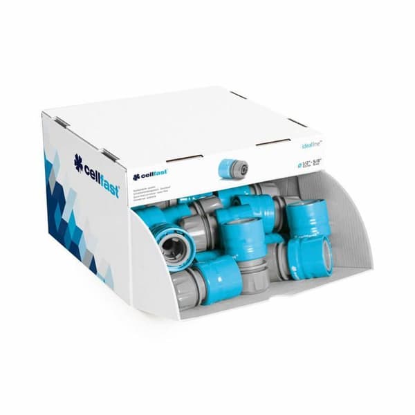 Snabbkoppling - Cellfast - 51-630 - 1/2" och 5/8" - Plast PC/ABS - 3 UNI FIT(TM klämmor