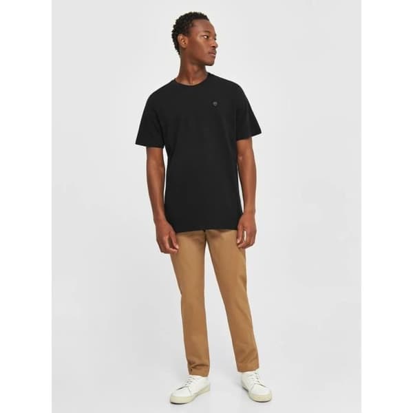 T-shirt med badge KnowledgeCotton Apparel Loke