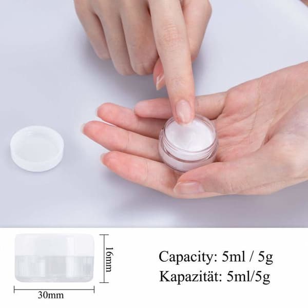 Flaska - kolv - Melliex pumpflaska - 60*5ml Burkar-Vit