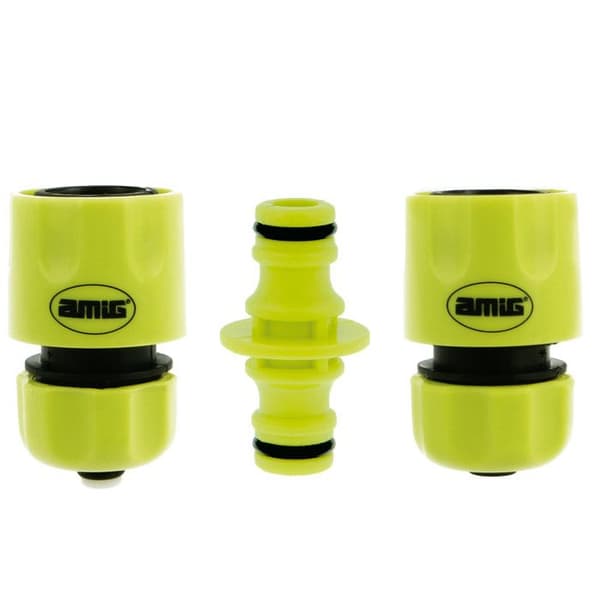 Vattenslang - R28 - Koppling 1/2'' - ABS - Pistagegrön