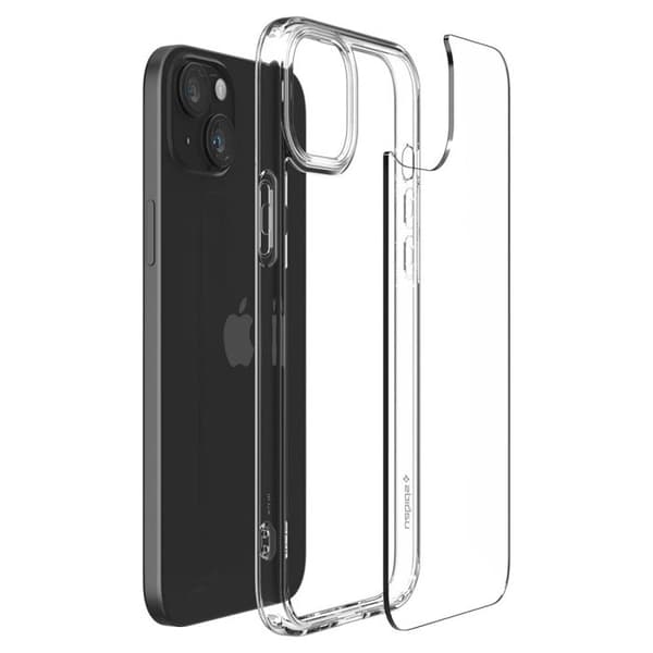 Telefonfodral - Spigen - Ultra Hybrid - Transparent - Fallbacksskydd - Kompatibel med iPhone 15 Plus