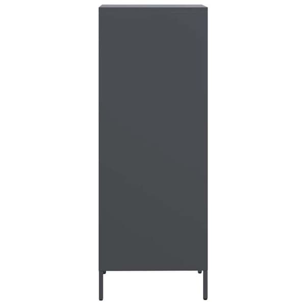 vidaXL Buffé hög antracit 35x39x103,5 cm stål 851378
