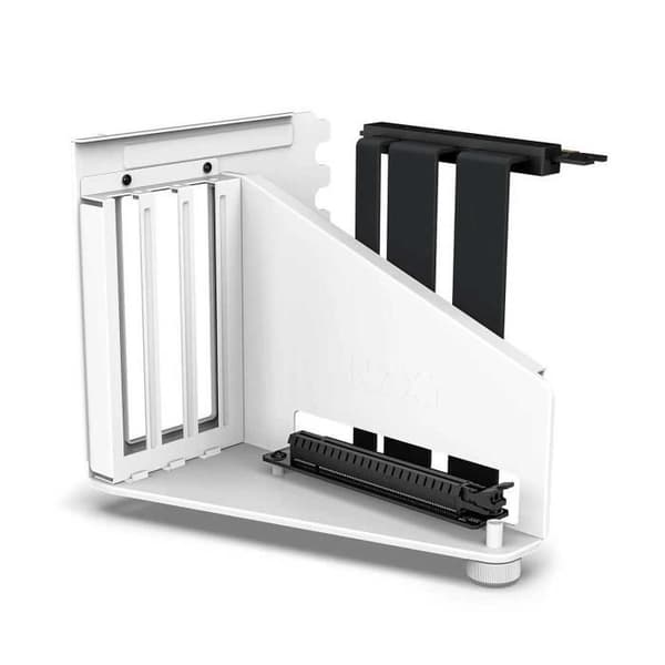 Vertikalt monteringskit för grafikkort - NZXT - Vit - PCIe 4.0 Riser-kabel - Kompatibel med AMD/NVIDIA