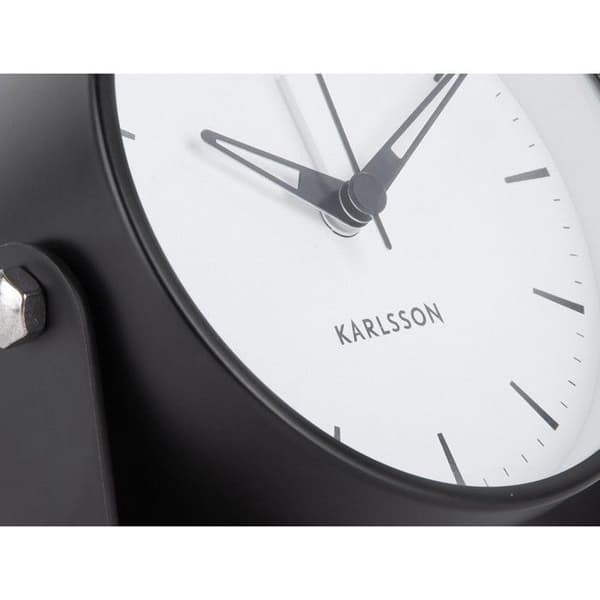 Väckarklocka - Karlsson - Lugn - Elegant design - Trådlös - Svart