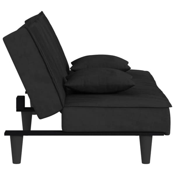 vidaXL Sängsoffa svart Sammet 351911