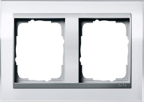 Gira - 0212726 - Event Clear Finishing Frame, Vit