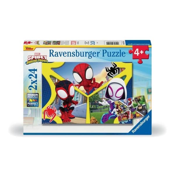 2x24 bitars pussel Spidey & company - 4 år och uppåt Ravensburger