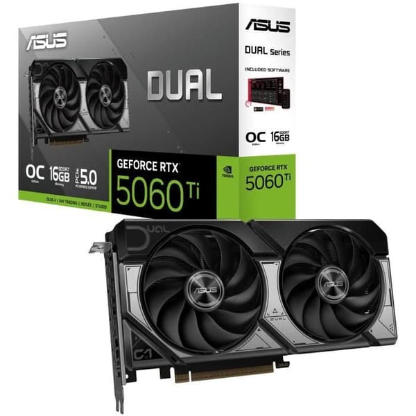 ASUS - Grafikkort - DUAL RTX 5060TI O16G