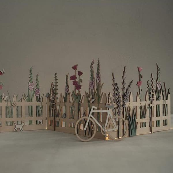 Dekorera trästaket 51 x 15 cm