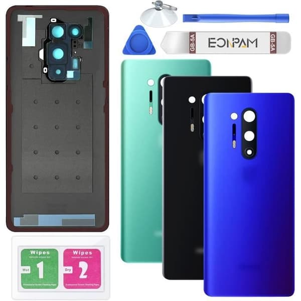 Baksida - Eonpam - OnePlus 8 Pro - Ersättning - Kameraglas - Blå