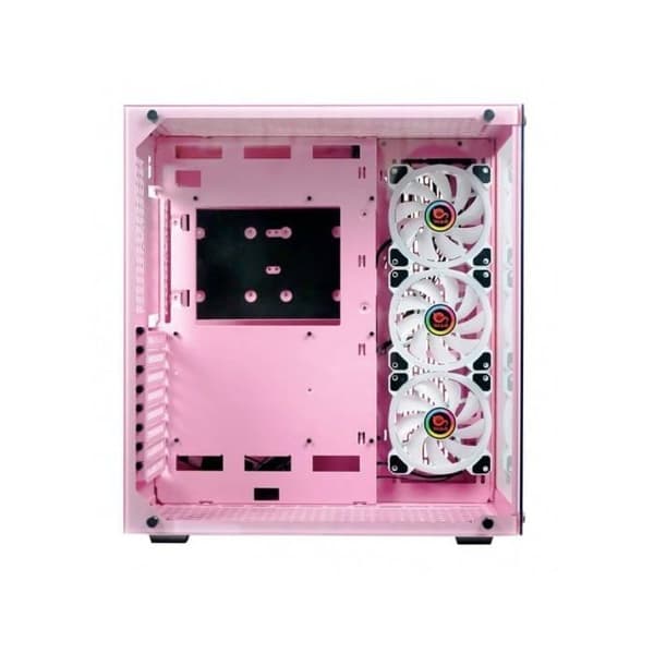 PC-chassi - Talius - Cronos RGB - ATX - 3 fläktar - Rosa