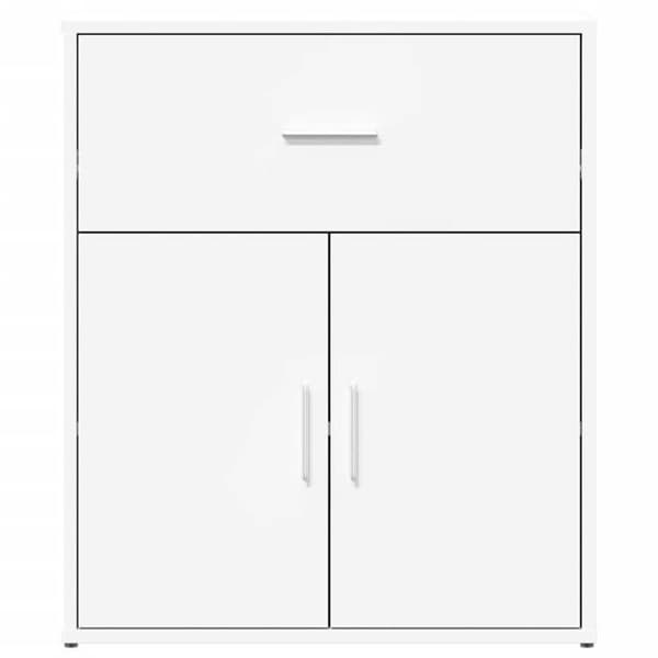 vidaXL Buffé vit 60x31x70 cm ingenjörsträ 840464