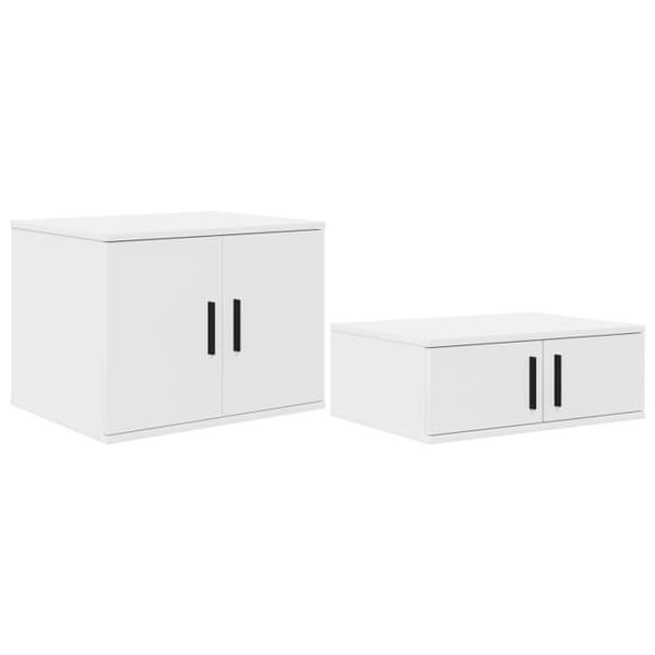 Vit möbel för förvaring 108x41x40 cm i spånskiva