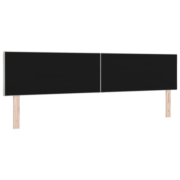vidaXL Sänggavel Ljusgrå 200 cm Sammet 42007287