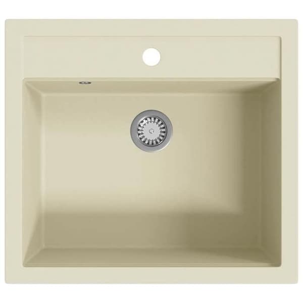 Granit diskbänk - VIDAXL - Enkel diskho - Beige