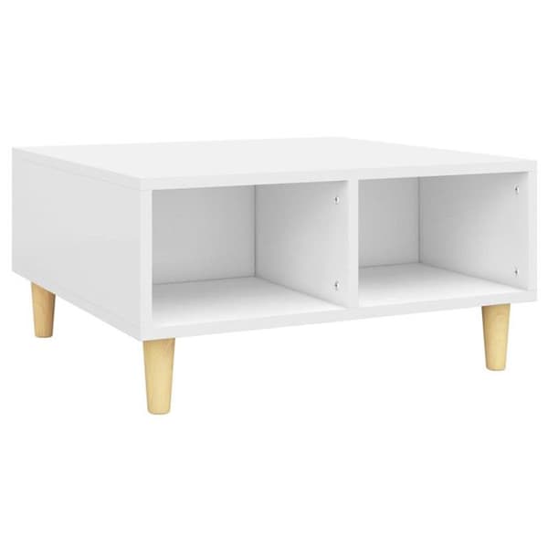 vidaXL Soffbord Vit 60x60x30 cm Spånskiva