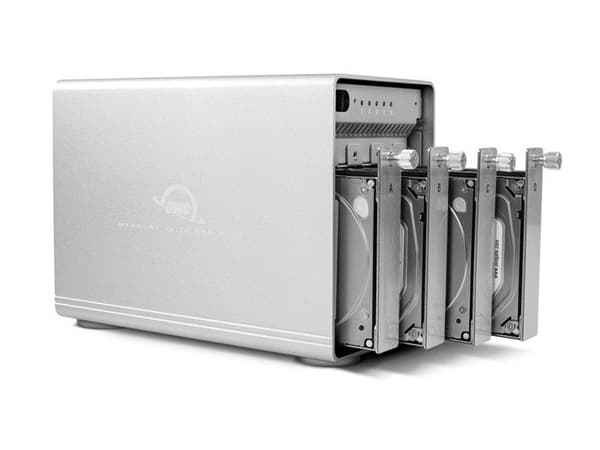 RAID-kapsling - OWC - Mercury Elite Pro Quad - USB-C och USB-A - Aluminium - 4 fack