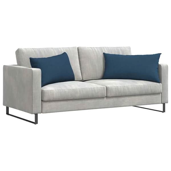 vidaXL Soffkuddar 2 st Blå 80 x 40 cm tyg 42013704