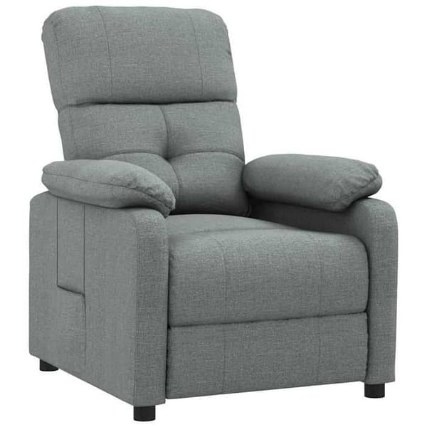 vidaXL Recliner Sittmöbel Mörkgrå Tyg 289663