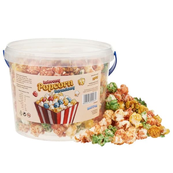 Färdig att äta popcorn, karamellfärg, 100 g / 1 L
