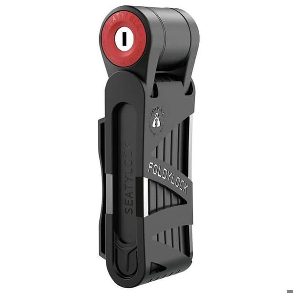 Fällbart lås - Seatylock - Mini - Härdat stål - 75 cm - Svart