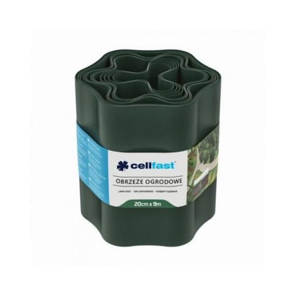 Gräsmattkant 150mm x 9m Flexibel PVC Grön