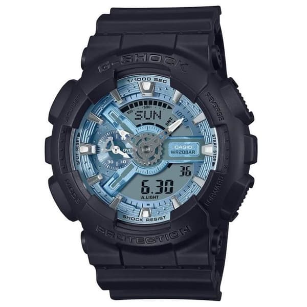Klocka - Casio - GA-110CD-1A2ER - Svart Plast - 51 mm - 20 bar