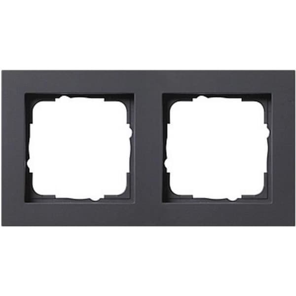 GIRA x2 Ram E2, Standard 55 antracit 0212 23 1 st.