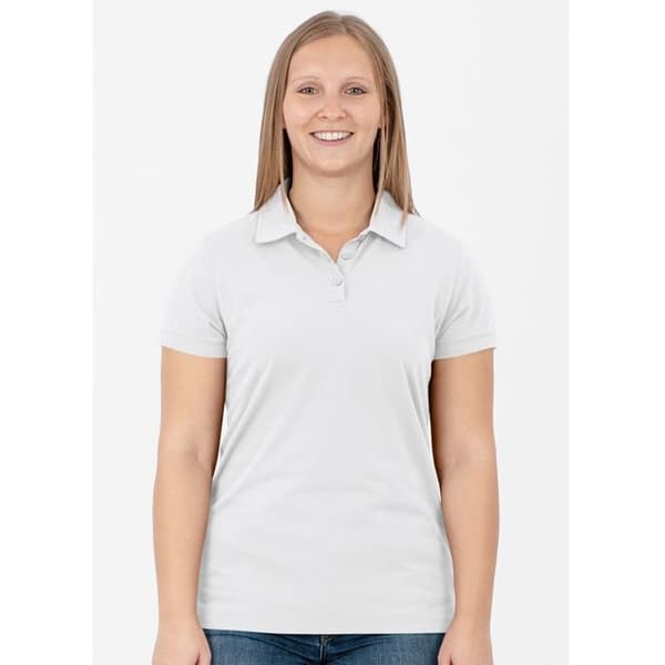 Jako Polo Doubletex dam pikétröja - vit - 44