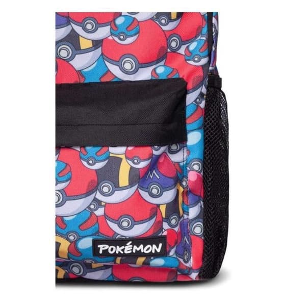 Mini ryggsäck - DIFUZED - Pokémon Basic Pokeboll - 100% Polyester - Svart - Vuxen