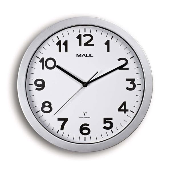 Väggklocka - MAUL - MAULstep - Diameter 350mm - Färg Svart - Stil Modern