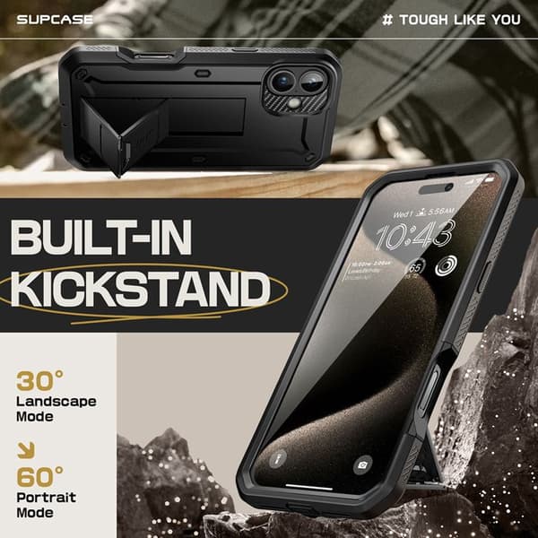 iPhone 16 Plus Skal - Supcase Unicorn Beetle Pro - Svart