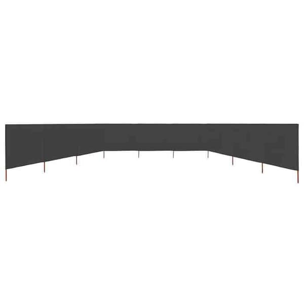 vidaXL 9 Panel Rumsavdelare Tyg 1200x80 cm Antracit