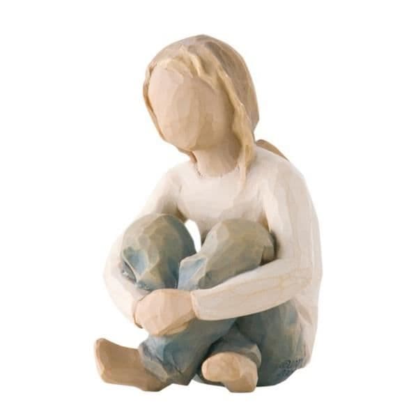 Willow Tree - Figur i resin "Enfant Vif", handmålad, 7,5 cm