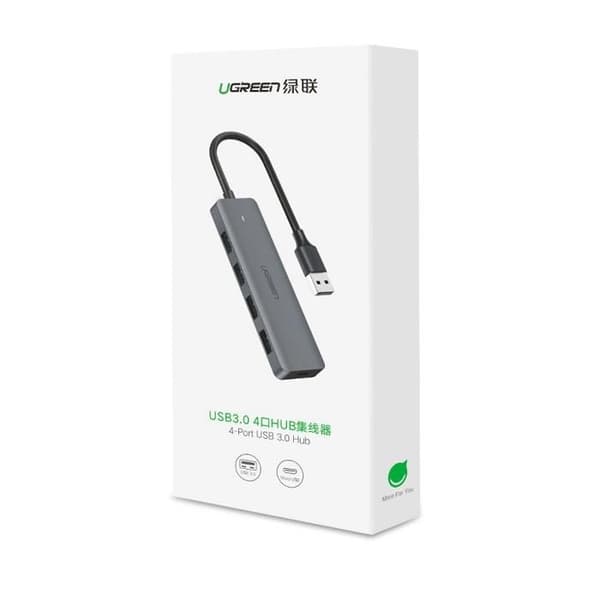 USB-hubb - UGREEN - 4 portar - USB 3.2 Gen 1 - Micro USB strömingång - Överföring 5 Gbit/s