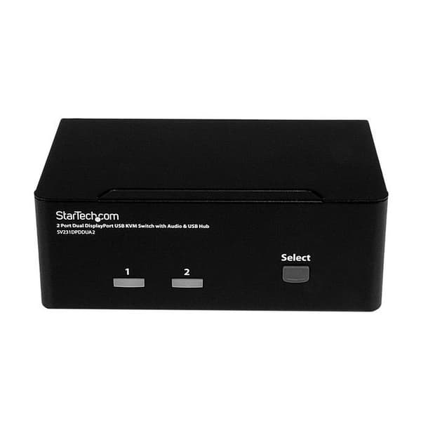 KVM-brytare - StarTech.com - SV231DPDDUA2 - 4K Ultra HD - 2 portar - Dubbel visning