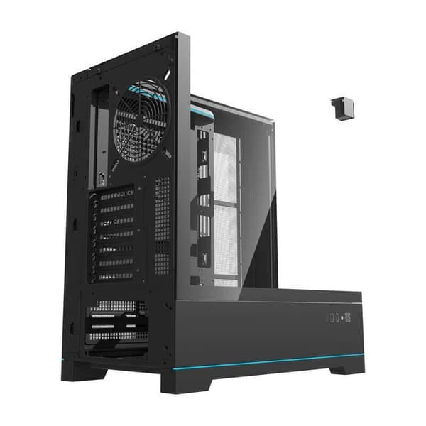 PC-chassi - DARKFLASH - DY450 - Svart - Midi Tower - 9 expansionsplatser
