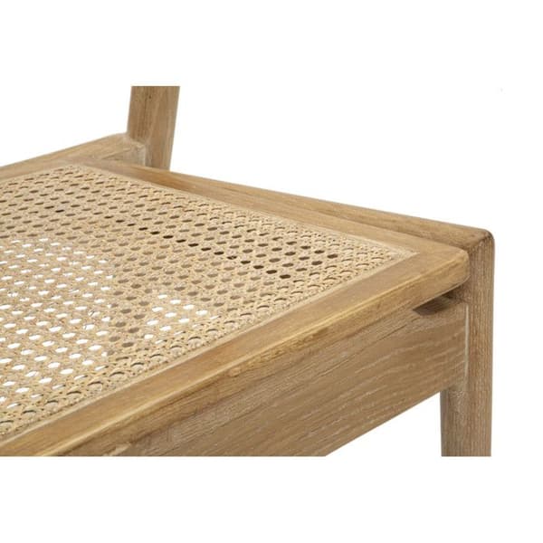 Set med 2 Stolar i Trä "Japan" 76cm Natur