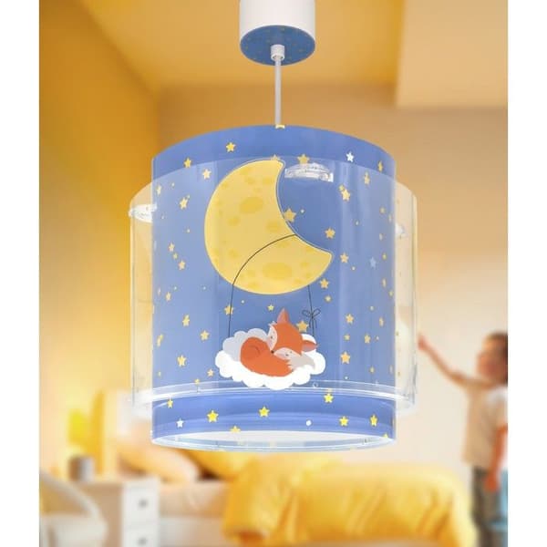 Dalber hänglampa barn Moon Dreams – Måne, blå