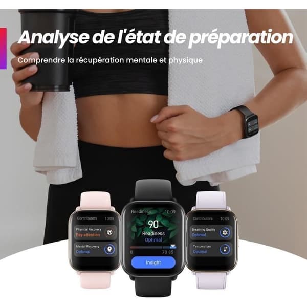 Smartklocka - AMAZFIT - Active - AI-tränare - GPS - 14 dagars batteritid