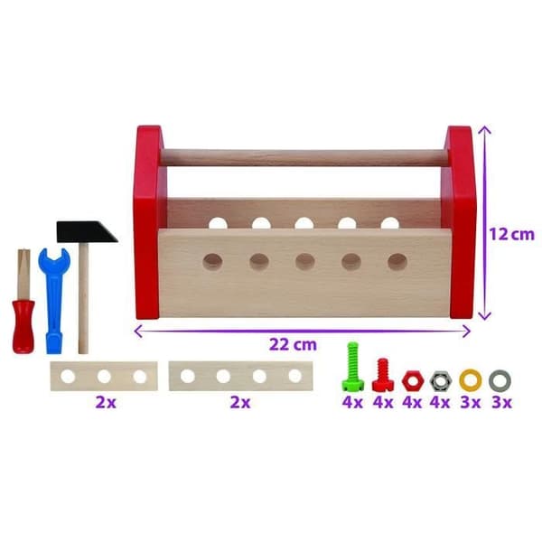 EICHHORN Constructor Toolbox - 30 stycken - För barn från 3 år och uppåt