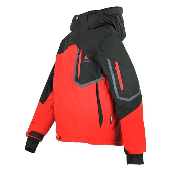 Skidset för pojkar - PEAK MOUNTAIN - ECIAL - Röd - 100% polyester - Huva & snöskydd