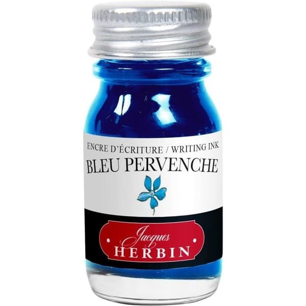 Herbin Blå Pervenche 10 ml – Flaska för skrivande och teckning