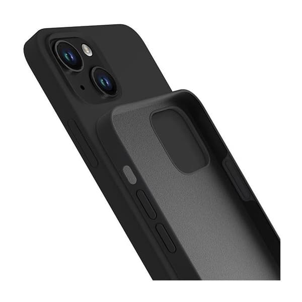 Siliconfodral - 3MK - iPhone 14 Plus - Svart - Halkfri - Stötskydd