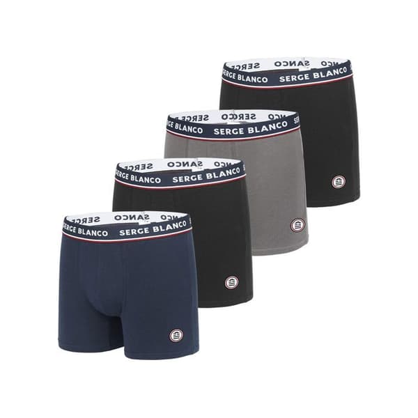 Serge Blanco Boxare Man Kalsonger Man - Svart (4-pack)