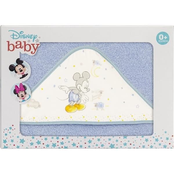 Disney Mickey Mouse junior badkappa 100 x 100 cm blå bomull