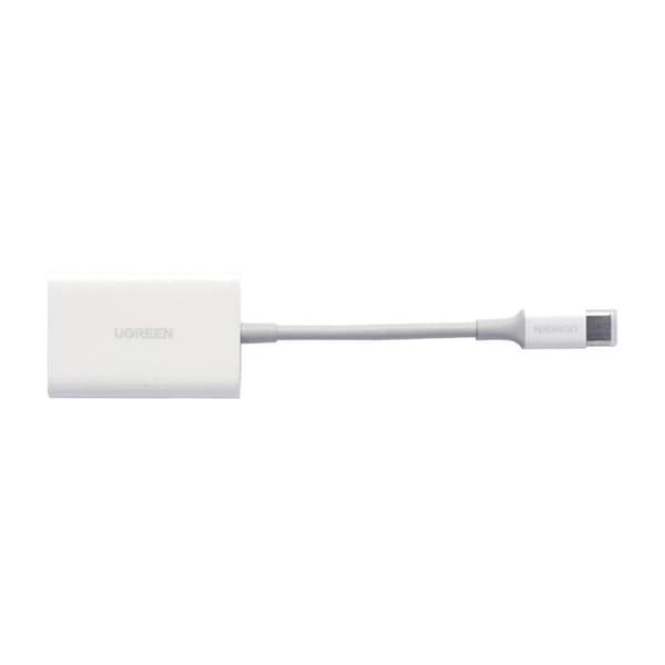 USB-C 2-i-1 kortläsare - UGREEN - CM265 - Vit - microSD/SD - Överföring 5 Gbit/s