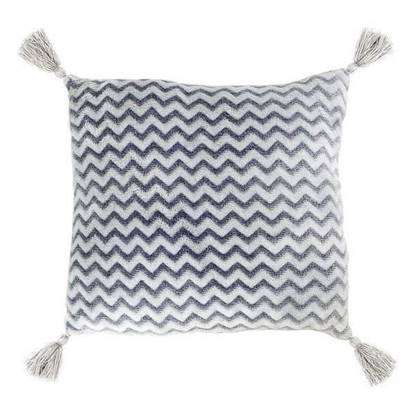 Kudde - Zigzag - 40 x 40 cm - Rosa - 100% Polyester - Mjuk